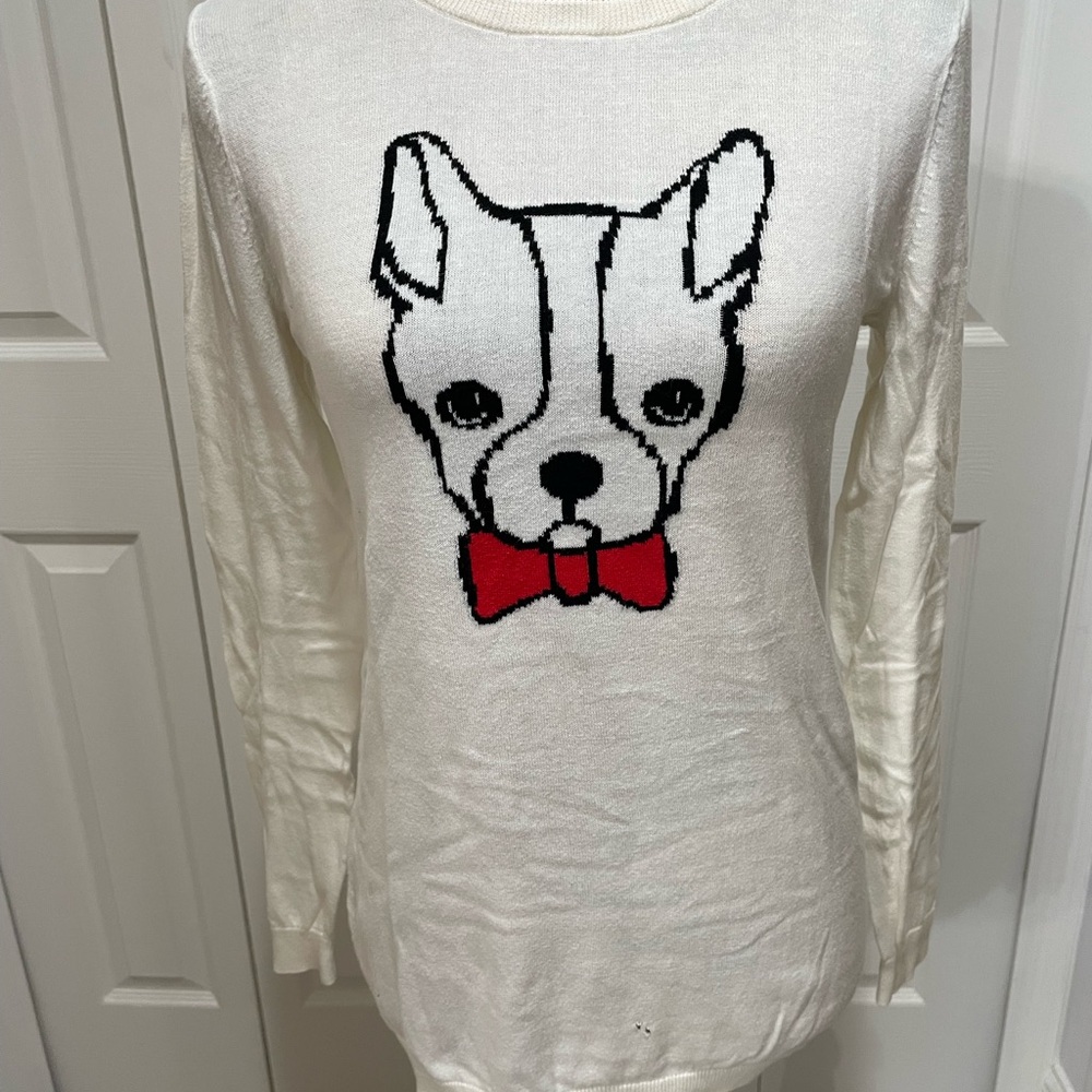 Old Navy Cream Long Sleeve Light Weight Sweater Sz M - Picture 12 of 12